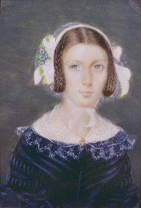 Portrætminiature af Fanny Brawne, 1833 (wc på papir)