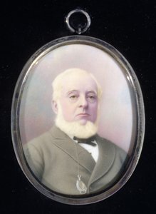 Miniatureportræt af Warren de la Rue (1815-89) af English School