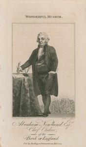 Portræt af Abraham Newland af English School