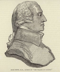 Portræt af Adam Smith af English School