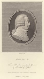 Portræt af Adam Smith af English School