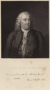 Portræt af Albert de Haller af English School