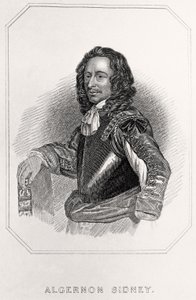 Portrait of Algernon Sidney, 1835dani af English School