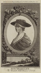 Portræt af Ann Yearsley af English School