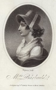 Portræt af Anna Laetitia Barbauld af English School
