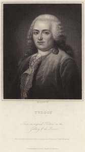 Portræt af Anne-Robert-Jacques Turgot af English School