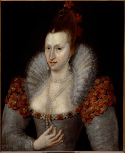 Porträt von Anne von Dänemark von English School