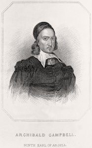 Portrait of Archibald Campbell, 9th Earl of Argyll, 1835dani af English School