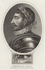 Portræt af Charles IX af Frankrig af English School