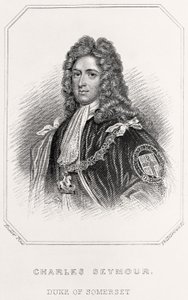 Portrait of Charles Seymour, Duke of Somerset, 1835dani af English School