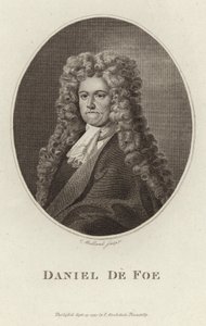 Portræt af Daniel Defoe af English School