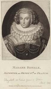 Portræt af Elisabeth af Frankrig af English School