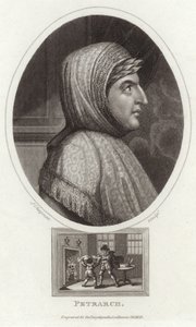 Porträt von Francesco Petrarca von English School