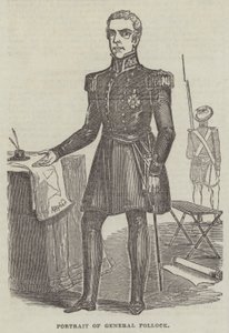 Portræt af General Pollock (gravering) af English School