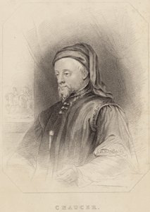 Portræt af Geoffrey Chaucer af English School