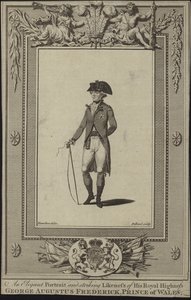 Portræt af George Augustus Frederick, Prince of Wales af English School