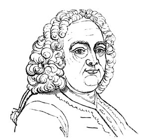 Porträt von Georg Friedrich Händel (Gravur)