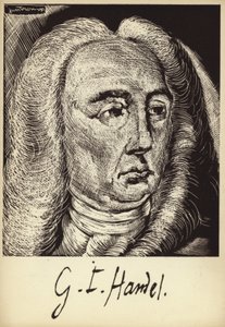 Portræt af Georg Friedrich Händel af English School