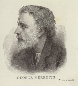 Portræt af George Meredith af English School