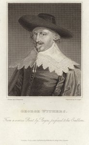 Portræt af George Wither af English School
