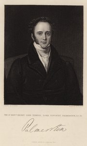 Portræt af Henry John Temple af English School