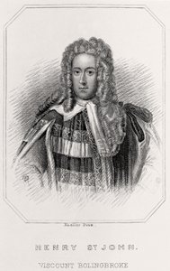 Portrait of Henry St. John, Viscount Bolingbroke, 1835dani af English School