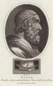 Portræt af Homer af English School