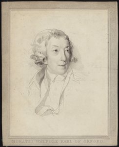 Portræt af Horace Walpole af English School