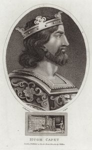 Portræt af Hugh Capet af English School