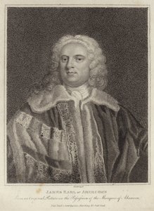 Portræt af James Hamilton, jarl af Abercorn af English School