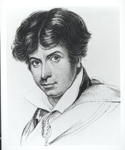 Portræt af James Henry Leigh Hunt (1784-1859) af English School