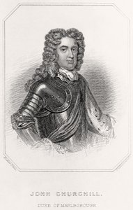 Portrait of John Churchill, Duke of Marlborough, 1835 dani af English School