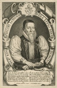 Portræt af John King, biskop af London 1611-21 af English School