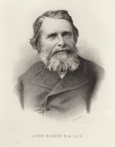 Portræt af John Ruskin af English School