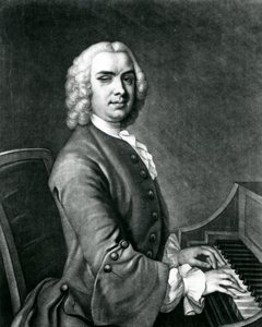 Portræt af John Stanley (1712-86) (gravering) af English School