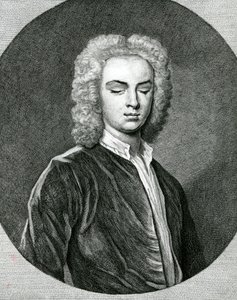 Portræt af John Stanley (1712-86) (gravering) af English School