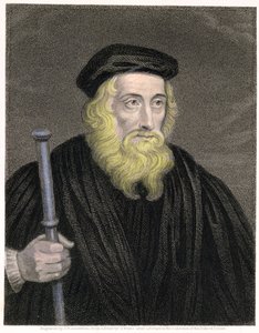 Portræt af John Wycliffe (ca. 1330-84) indgraveret af James Posselwhite (1798-1884) efter et tryk af G. White, pub. af William Mackenzie