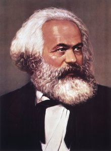 Portræt af Karl Marx af English School