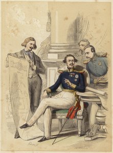 Portræt af kong Ludwig II af Bayern (farvestik) af English School