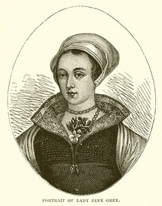 Portræt af Lady Jane Gray af English School