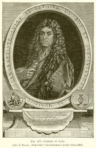 Portræt af Lully af English School