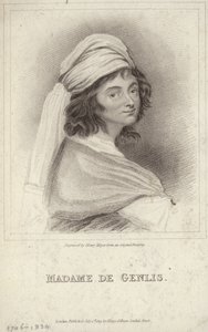 Portræt af Madame de Genlis af English School