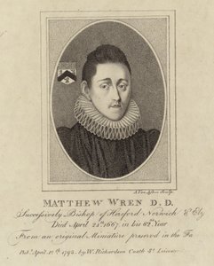 Portræt af Matthew Wren af English School