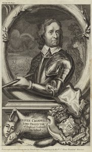 Portræt af Oliver Cromwell af English School