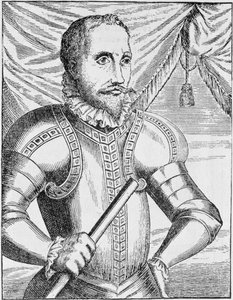 Portræt af Pedro de Valdivia, guvernør i Chile, fra 