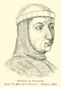 Portrait of Petrarch  af English School