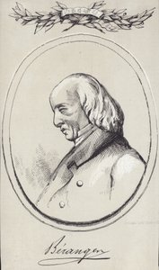 Portræt af Pierre-Jean de Beranger af English School