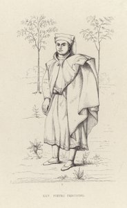 Portræt af Pietro Perugino af English School