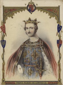Portræt af Prins Albert som kong Edward III
