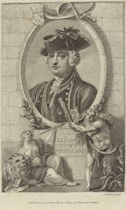 Portræt af prins William, hertug af Cumberland af English School
